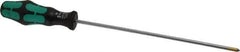 Wera - #1, 11-5/8" OAL, Standard Phillips Screwdriver - 8" Blade Length, Round Shank, Ergonomic Handle - Apex Tool & Supply