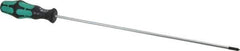 Wera - #1, 15-5/8" OAL, Standard Phillips Screwdriver - 12" Blade Length, Round Shank, Ergonomic Handle - Apex Tool & Supply