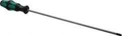 Wera - #2, 15-5/8" OAL, Standard Phillips Screwdriver - 12" Blade Length, Round Shank, Ergonomic Handle - Apex Tool & Supply