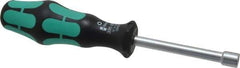 Wera - 1/4" Hollow Shaft Nutdriver - Ergonomic Handle, 6-3/4" OAL - Apex Tool & Supply