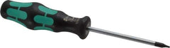 Wera - T5 Torx Driver - 2-3/8" Blade Length, 5" OAL, Ergonomic Handle - Apex Tool & Supply