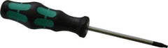 Wera - T7 Torx Driver - 2-3/8" Blade Length, 5" OAL, Ergonomic Handle - Apex Tool & Supply