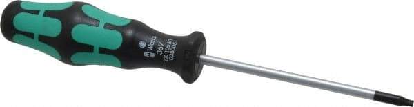 Wera - T10 Torx Driver - 3-3/16" Blade Length, 6-1/4" OAL, Ergonomic Handle - Apex Tool & Supply