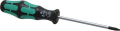 Wera - T10 Torx Driver - 3-3/16" Blade Length, 6-1/4" OAL, Ergonomic Handle - Apex Tool & Supply