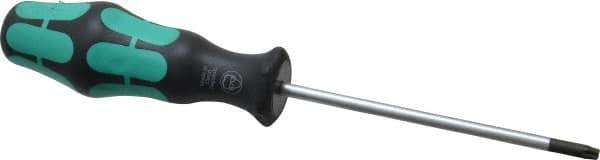 Wera - T20 Torx Driver - 4" Blade Length, 7-7/8" OAL, Ergonomic Handle - Apex Tool & Supply