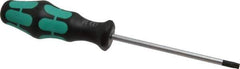 Wera - T27 Torx Driver - 4-1/4" Blade Length, 8-3/4" OAL, Ergonomic Handle - Apex Tool & Supply