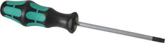 Wera - T30 Torx Driver - 4-1/4" Blade Length, 8-3/4" OAL, Ergonomic Handle - Apex Tool & Supply