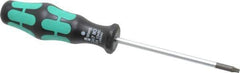 Wera - T10 Torx Driver - 3-3/16" Blade Length, 6-1/4" OAL, Ergonomic Handle - Apex Tool & Supply