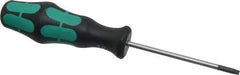 Wera - T15 Torx Driver - 3-3/16" Blade Length, 6-7/8" OAL, Ergonomic Handle - Apex Tool & Supply