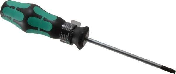 Wera - T20 Torx Driver - 4" Blade Length, 7-7/8" OAL, Ergonomic Handle - Apex Tool & Supply