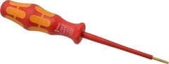 Wera - 161mm OAL Standard Slotted Screwdriver - Round Shank, Ergonomic Handle - Apex Tool & Supply