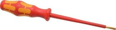 Wera - 181mm OAL Standard Slotted Screwdriver - Round Shank, Ergonomic Handle - Apex Tool & Supply