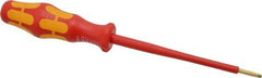 Wera - 181mm OAL Standard Slotted Screwdriver - Round Shank, Ergonomic Handle - Apex Tool & Supply