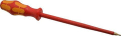 Wera - 312mm OAL Standard Slotted Screwdriver - Round Shank, Ergonomic Handle - Apex Tool & Supply