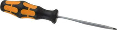Wera - 161mm OAL Standard Slotted Screwdriver - Hexagon Shank, Ergonomic Handle - Apex Tool & Supply