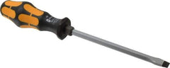 Wera - 262mm OAL Standard Slotted Screwdriver - Hexagon Shank, Ergonomic Handle - Apex Tool & Supply