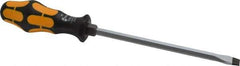Wera - 287mm OAL Standard Slotted Screwdriver - Hexagon Shank, Ergonomic Handle - Apex Tool & Supply