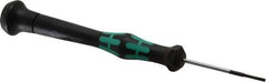 Wera - Electronic/Electrostatic Slotted Screwdriver - 40mm Blade Length, Round Shank, Ergonomic Handle - Apex Tool & Supply
