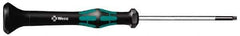 Wera - T10 Torx Driver - 2-3/8" Blade Length, 6-3/16" OAL, Micro Handle - Apex Tool & Supply