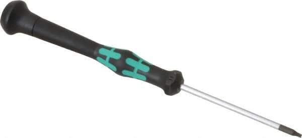 Wera - T7 Torx Driver - 2-3/8" Blade Length, 6-3/16" OAL, Micro Handle - Apex Tool & Supply