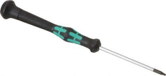 Wera - T7 Torx Driver - 2-3/8" Blade Length, 6-3/16" OAL, Micro Handle - Apex Tool & Supply