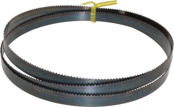 Starrett - 10 TPI, 5' Long x 1/2" Wide x 0.025" Thick, Welded Band Saw Blade - Carbon Steel, Toothed Edge, Raker Tooth Set, Flexible Back, Contour Cutting - Apex Tool & Supply