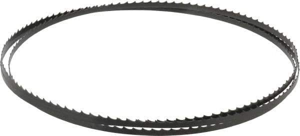 Starrett - 4 TPI, 6' 8" Long x 1/4" Wide x 0.025" Thick, Welded Band Saw Blade - Carbon Steel, Toothed Edge, Raker Tooth Set, Flexible Back, Contour Cutting - Apex Tool & Supply