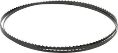 Starrett - 4 TPI, 6' 8" Long x 1/4" Wide x 0.025" Thick, Welded Band Saw Blade - Carbon Steel, Toothed Edge, Raker Tooth Set, Flexible Back, Contour Cutting - Apex Tool & Supply