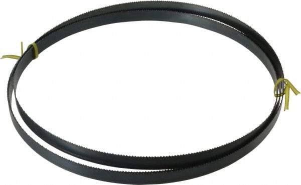 Starrett - 10 TPI, 8' 10" Long x 5/8" Wide x 0.032" Thick, Welded Band Saw Blade - Carbon Steel, Toothed Edge, Raker Tooth Set, Flexible Back, Contour Cutting - Apex Tool & Supply