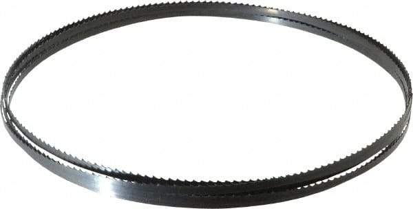 Starrett - 6 TPI, 12' 6" Long x 1/4" Wide x 0.025" Thick, Welded Band Saw Blade - Carbon Steel, Toothed Edge, Raker Tooth Set, Flexible Back, Contour Cutting - Apex Tool & Supply