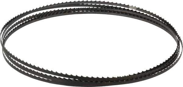 Starrett - 4 TPI, 12' 6" Long x 1/4" Wide x 0.025" Thick, Welded Band Saw Blade - Carbon Steel, Toothed Edge, Raker Tooth Set, Flexible Back, Contour Cutting - Apex Tool & Supply