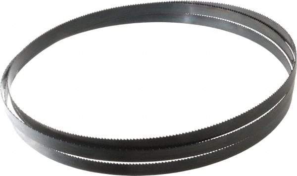 Starrett - 10 TPI, 7' 11" Long x 1/2" Wide x 0.025" Thick, Welded Band Saw Blade - Carbon Steel, Toothed Edge, Raker Tooth Set, Flexible Back, Contour Cutting - Apex Tool & Supply