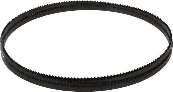 Starrett - 6 TPI, 12' 6" Long x 3/8" Wide x 0.025" Thick, Welded Band Saw Blade - Carbon Steel, Toothed Edge, Raker Tooth Set, Flexible Back, Contour Cutting - Apex Tool & Supply