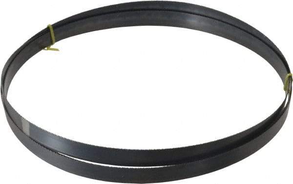 Starrett - 14 TPI, 12' 6" Long x 1" Wide x 0.035" Thick, Welded Band Saw Blade - Carbon Steel, Toothed Edge, Raker Tooth Set, Flexible Back, Contour Cutting - Apex Tool & Supply