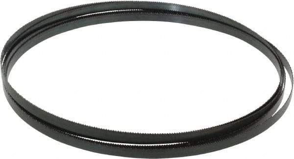 Starrett - 14 TPI, 12' Long x 3/8" Wide x 0.025" Thick, Welded Band Saw Blade - Carbon Steel, Toothed Edge, Raker Tooth Set, Flexible Back, Contour Cutting - Apex Tool & Supply