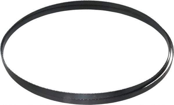 Starrett - 14 TPI, 7' 9" Long x 3/8" Wide x 0.025" Thick, Welded Band Saw Blade - Carbon Steel, Toothed Edge, Raker Tooth Set, Flexible Back, Contour Cutting - Apex Tool & Supply