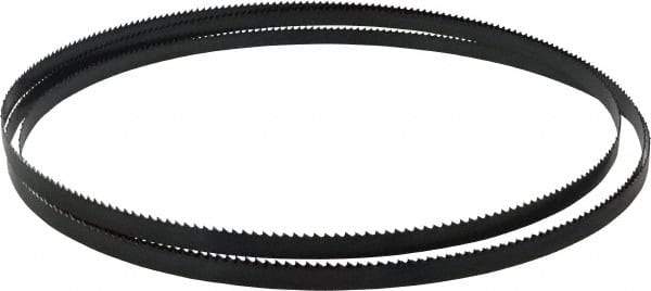 Starrett - 6 TPI, 10' Long x 1/2" Wide x 0.025" Thick, Welded Band Saw Blade - Carbon Steel, Toothed Edge, Raker Tooth Set, Flexible Back, Contour Cutting - Apex Tool & Supply
