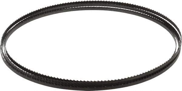 Starrett - 6 TPI, 12' 6" Long x 1/4" Wide x 0.025" Thick, Welded Band Saw Blade - Carbon Steel, Toothed Edge, Raker Tooth Set, Flexible Back, Contour Cutting - Apex Tool & Supply