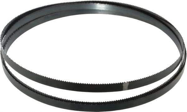 Starrett - 10 TPI, 12' 10" Long x 1/2" Wide x 0.025" Thick, Welded Band Saw Blade - Carbon Steel, Toothed Edge, Raker Tooth Set, Flexible Back, Contour Cutting - Apex Tool & Supply