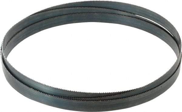 Starrett - 10 TPI, 8' 2" Long x 3/4" Wide x 0.032" Thick, Welded Band Saw Blade - Carbon Steel, Toothed Edge, Raker Tooth Set, Flexible Back, Contour Cutting - Apex Tool & Supply