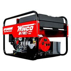 Winco Inc - 4-1/2 hr Full Load Time, 6 kW, Electric/Pull Start, Gasoline & Natural Gas Portable Power Generator - 7 Gal Tank, 32-3/4" Long x 22-1/2" Wide x 22" Deep, 389 cc Engine - Apex Tool & Supply