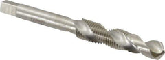 Interstate - 7/16-20 UNF, H3, 3-3/4" OAL, 0.3955" Drill Diam x 1" Drill Length, Combination Drill & Tap - 1-3/16" Thread Length, High Speed Steel - Apex Tool & Supply