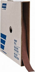 Norton - 1" x 50 Yd 120 Grit Aluminum Oxide Cloth Roll - Fine Grade, J Weighted Backing - Apex Tool & Supply