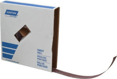 Norton - 1" x 50 Yd 220 Grit Aluminum Oxide Cloth Roll - Very Fine Grade, J Weighted Backing - Apex Tool & Supply