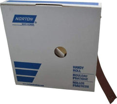 Norton - 1" x 50 Yd 240 Grit Aluminum Oxide Cloth Roll - Very Fine Grade, J Weighted Backing - Apex Tool & Supply
