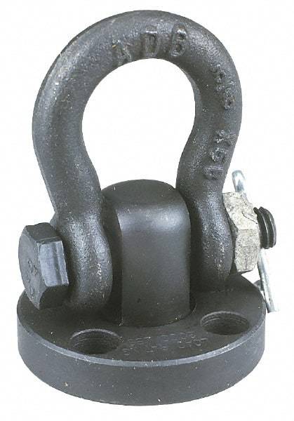 American Drill Bushing - 24,000 Lb Load Capacity Shackle Hoist Ring - 7/8 - 9 Thread, Alloy Steel - Apex Tool & Supply
