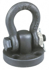 American Drill Bushing - 13,000 Lb Load Capacity Shackle Hoist Ring - 5/8 - 11 Thread, Alloy Steel - Apex Tool & Supply