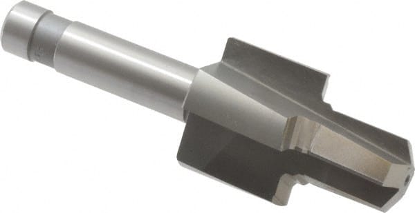 Made in USA - 3/4-16" Port, 1.24" Spotface Diam, 1/2" Tube Outside Diam, Reamer Pilot, Straight Shank, High Speed Steel Porting Tool - Apex Tool & Supply