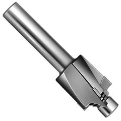 Made in USA - 7/8-14" Port, 1.415" Spotface Diam, 5/8" Tube Outside Diam, Plain Pilot, Straight Shank, Carbide Tipped Porting Tool - Apex Tool & Supply