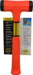 NUPLA - 24 oz Head 1-3/4" Face Diam Fiberglass Slim Head Dead Blow Hammer - 12" OAL, Fiberglass Handle - Apex Tool & Supply